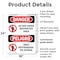 Signmission Do Not Enter High Voltage Bilingual Danger Sign, Plastic, 18in W x 24in L, 2PK OS-2PACK-DS-P-1824-VS-1134 - alternate 5